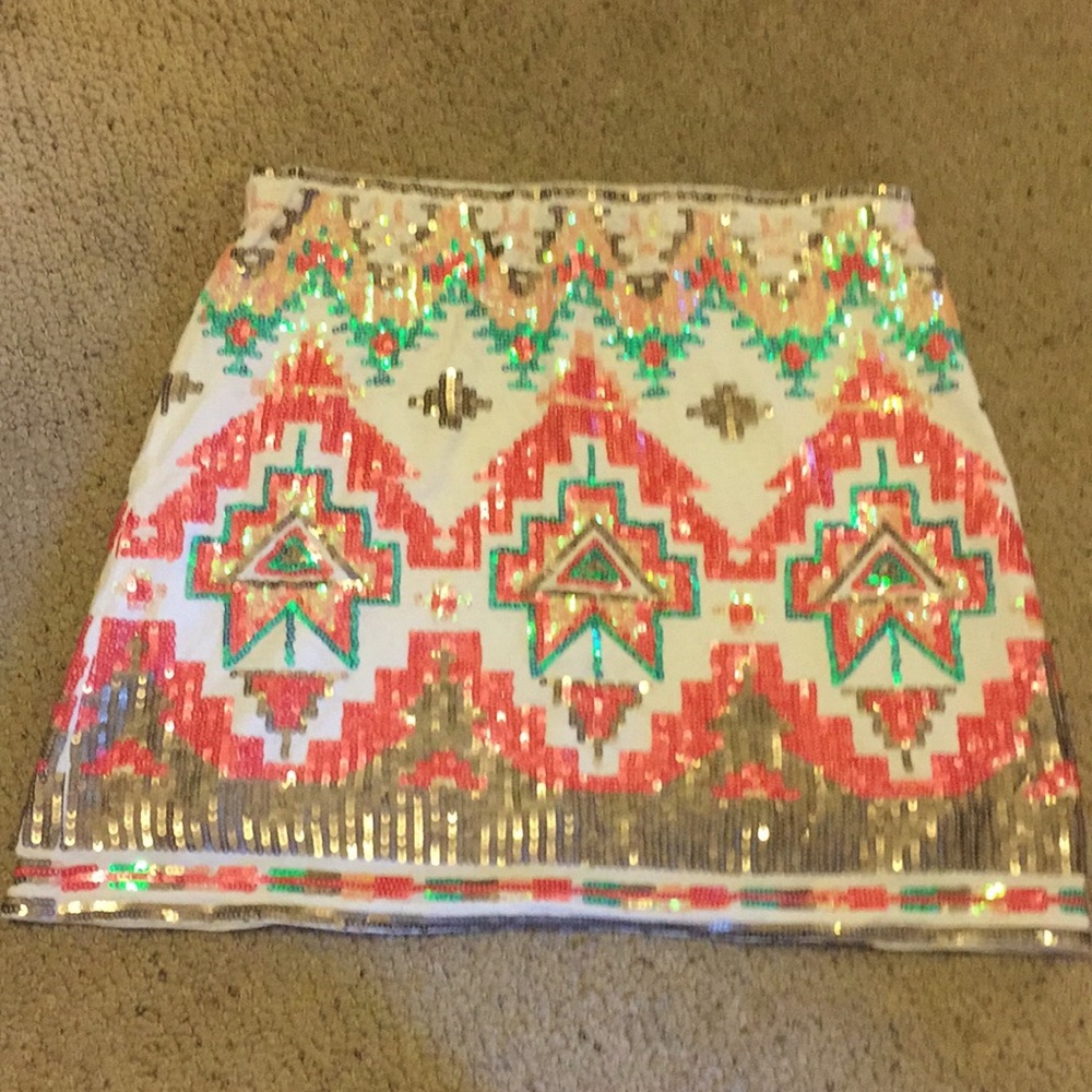 Sequin Mini Skirt
